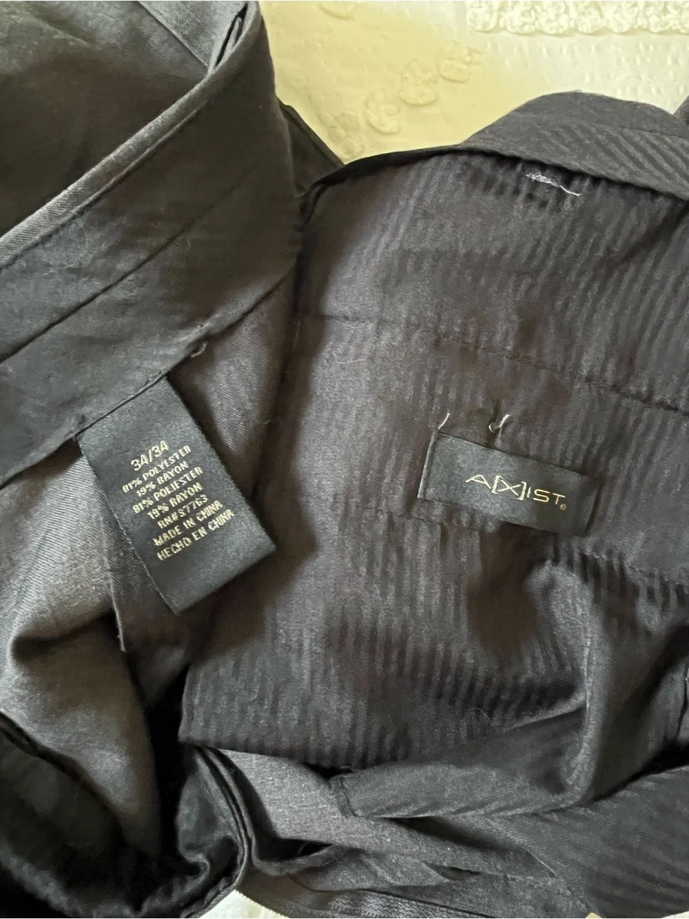 Axist Men's Tailored Dress Pants - Charcoal 34